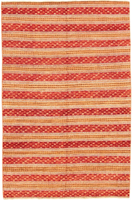 FinestPeshawarZiegler Pakistan Bruin Tapijt Handgemaakt