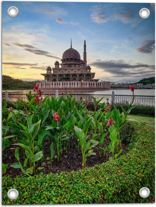 Tuinposter – Putra-Moskee - Maleisië - 30x40 cm Foto op Tuinposter (wanddecoratie voor buiten en binnen)