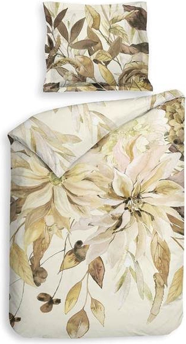 Heckettlane Horatia Dekbedovertrek - Eenpersoons - 140x200/220 cm - Off-White