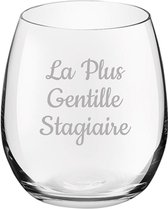 Drinkglas gegraveerd - 39cl - La Plus Gentille Stagiaire