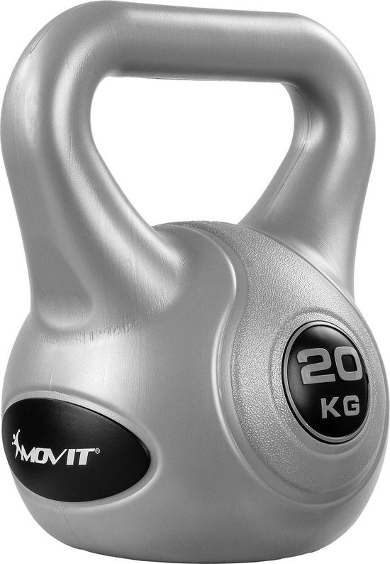 Kettlebell Kettlebells Gewichten Kettlebell 20 kg 31 cm Grijs