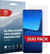 Rosso Screen Protector Ultra Clear Duo Pack Geschikt voor Xiaomi 13 Pro | Folie | 2 Stuks