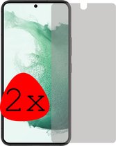 Samsung Galaxy S22 Privacy Screen Protector Tempered Glass Full Cover - Samsung S22 Protective Glass Screen Protector Glas - 2 Pièces