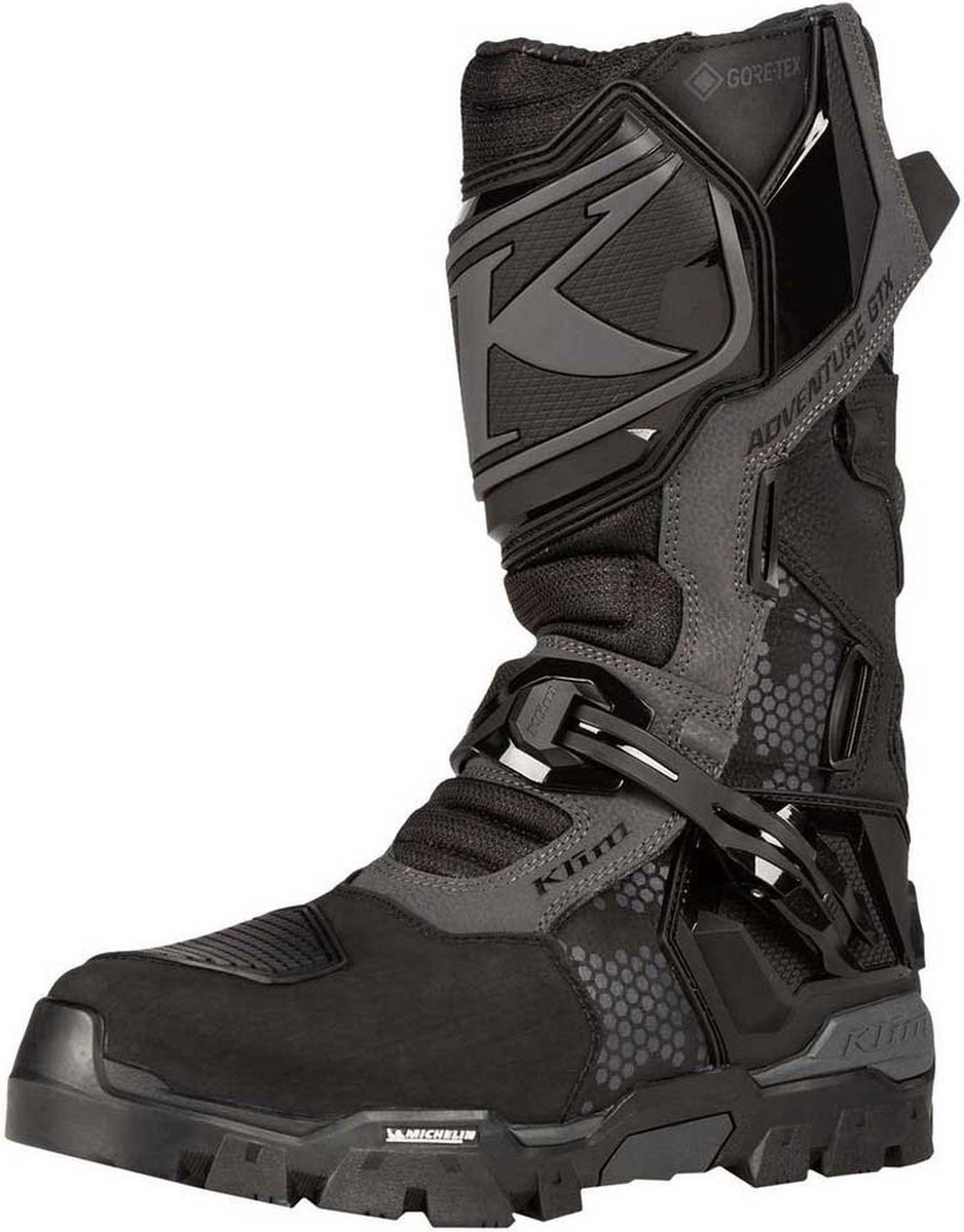 KLIM Adventure GTX Stealth Black Motorcycle Boots - Laars