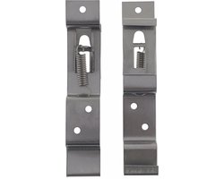 Benson Kentekenplaatclip - Kentekenplaathouder - Nummerbord - Nummerbordhouder - RVS - 2 Stuks