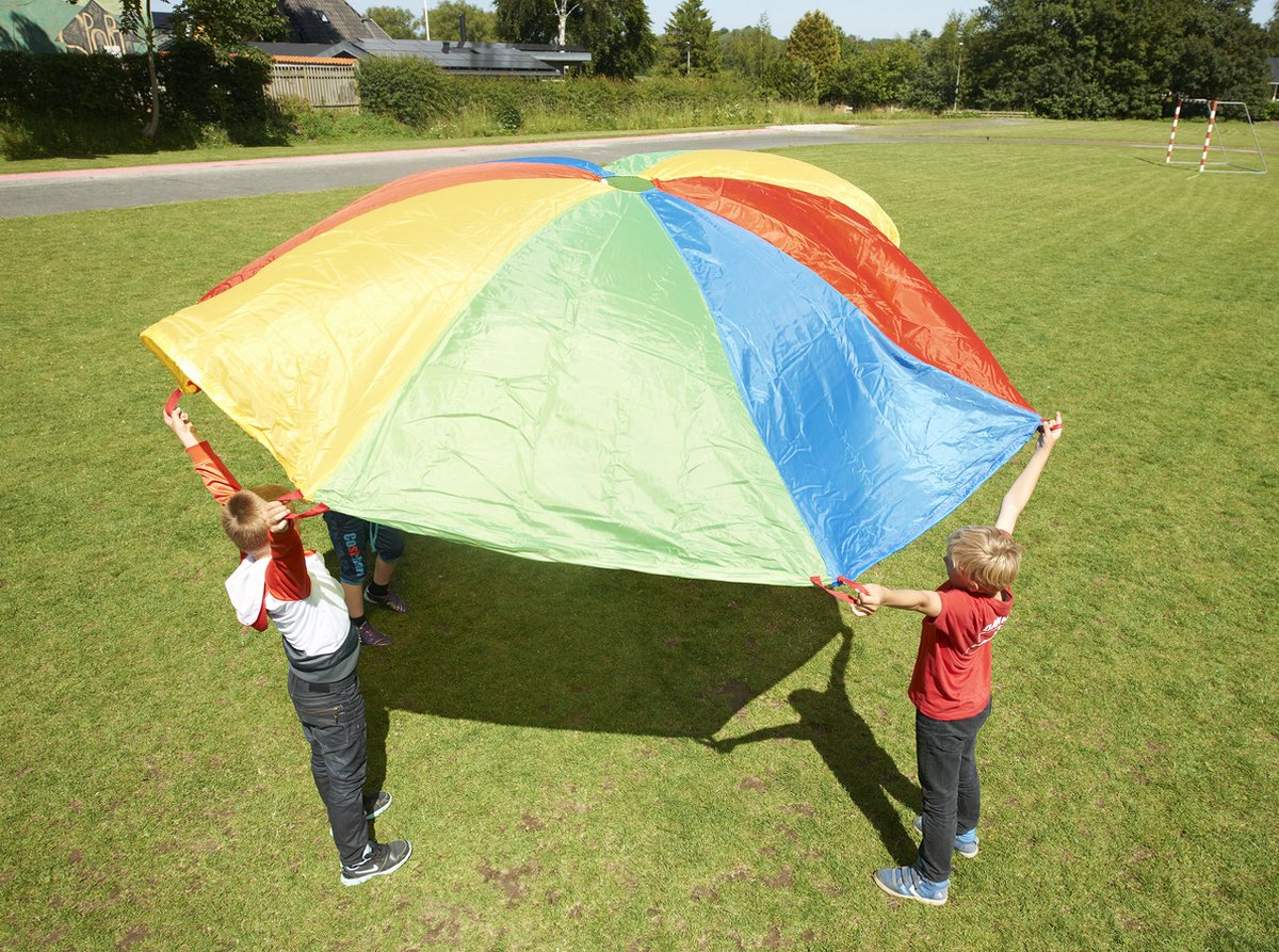 Gonge Parachute 5 meter + Spelboek - Leersysteem - Educatief Speelgoed - Motoriek