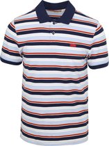 Levi's - Poloshirt Streep Blauw - Modern-fit - Heren Poloshirt Maat M