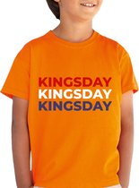 Koningsdag - Kinder T-shirt - Oranje - Maat 116 - T-shirt leeftijd 5 tot 6 jaar - Grappige teksten - Cadeau - Koningsdag Cadeau - Shirt cadeau - Quotes - Nederlandse vlag