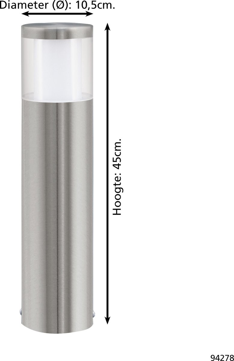 Eglo Basalgo 1 - Buitenverlichting - Led Tuinpaaltje - 1 Lichts - LED