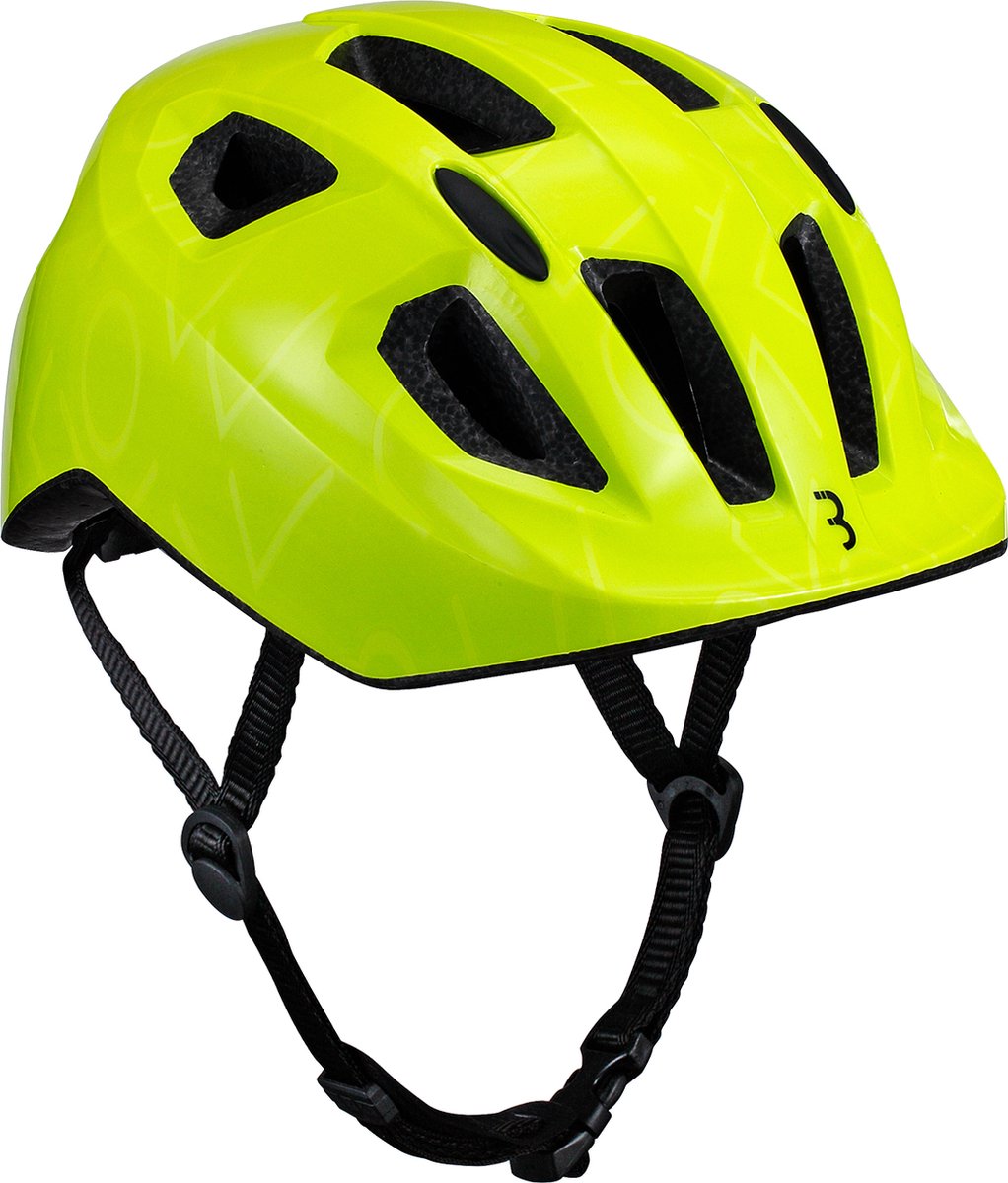 BBB Cycling Hero Kinderhelm Fiets Geel - Verstelbaar - Wasbare Padding - Fietshelm Meisjes en Jongens - Fietshelm Kinderen - Neon Yellow - Maat S - BHE-172