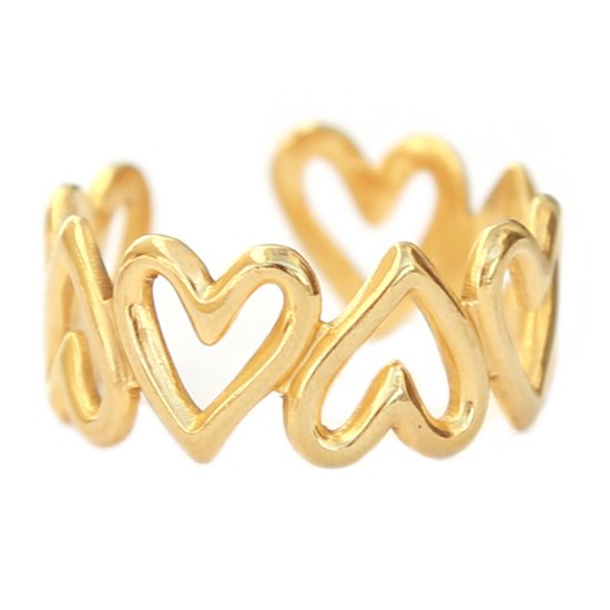 Ring heartbeat gold