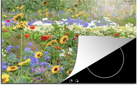 KitchenYeah® Inductie beschermer 80x52 cm - siergrassen-dpqfewblji5fltn1-v2 - Kookplaataccessoires - Afdekplaat voor kookplaat - Inductiebeschermer - Inductiemat - Inductieplaat mat