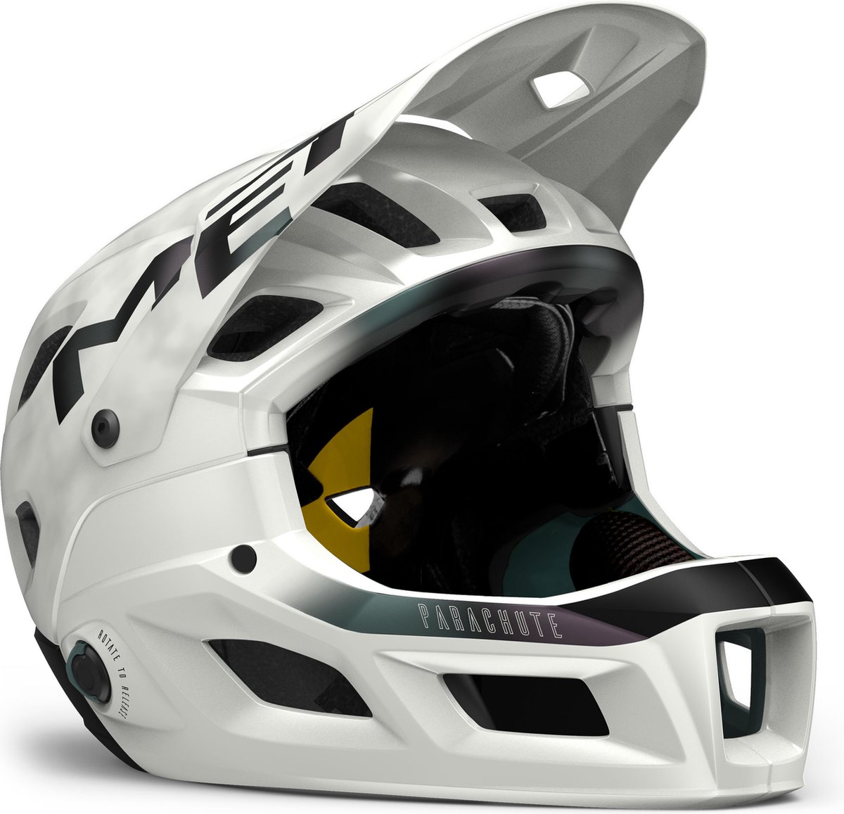 MET Parachute MCR MIPS Fietshelm Mannen & Vrouwen – MTB & BMX Fietshelm Volwassenen - Maat S (52-56cm) - White Iridescent Matt