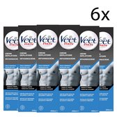 Veet Men - Ontharingscreme - Gevoelige Huid - 200ml x6 - Voordeelverpakking