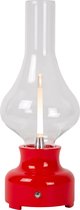 Lucide JASON Oplaadbare Tafellamp - Accu/Batterij - LED Dimb. - 1x2W 3000K - 3 StepDim - Rood