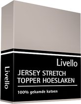 Livello Hoeslaken Jersey topper Stone 90x200/210