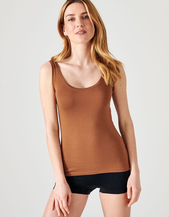 Damart - T-shirt sans manches Thermolactyl® "Invisible" - Femme - Marron - 38-40 (S)