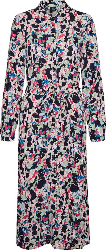 VERO MODA Damen Blusenshirt – Langarm, Kragen, Aus Viskose, Lässig-schicker Stil