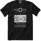Foto Camera 1986 | Fotografie - Camera - Photography - T-Shirt - Unisex - Zwart - Maat L