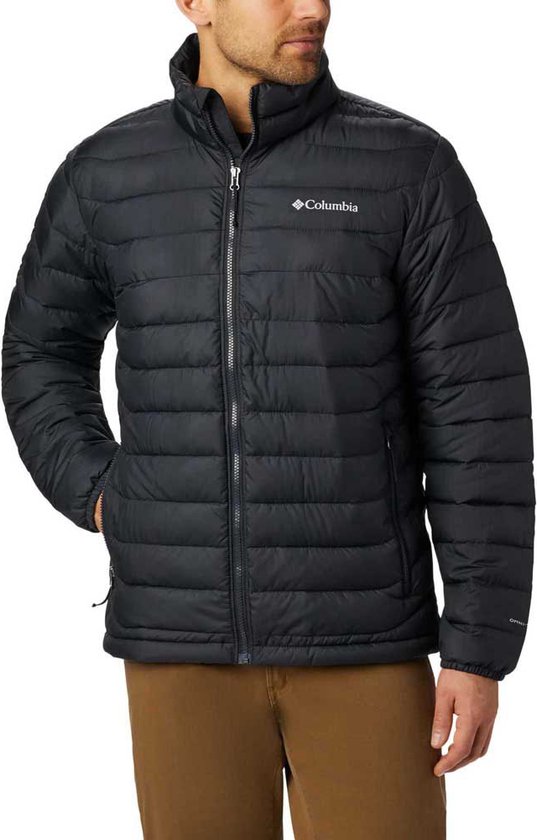 Columbia Powder Lite Grote Jas Zwart 5X Man