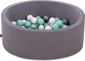 Ballenbak babys - Grijs - 150 ballen in de kleuren Mint, Grijs en Wit - Ballenbak baby - Ballenbakken - Ballenbak baby