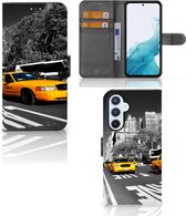 Beschermhoesje Geschikt voor Samsung Galaxy A54 5G Telefoon Hoesje New York Taxi