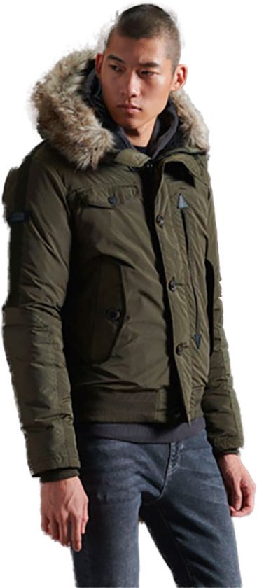 SUPERDRY Chinook Rescue Bomber Jas Mannen Groen - Maat 2XL