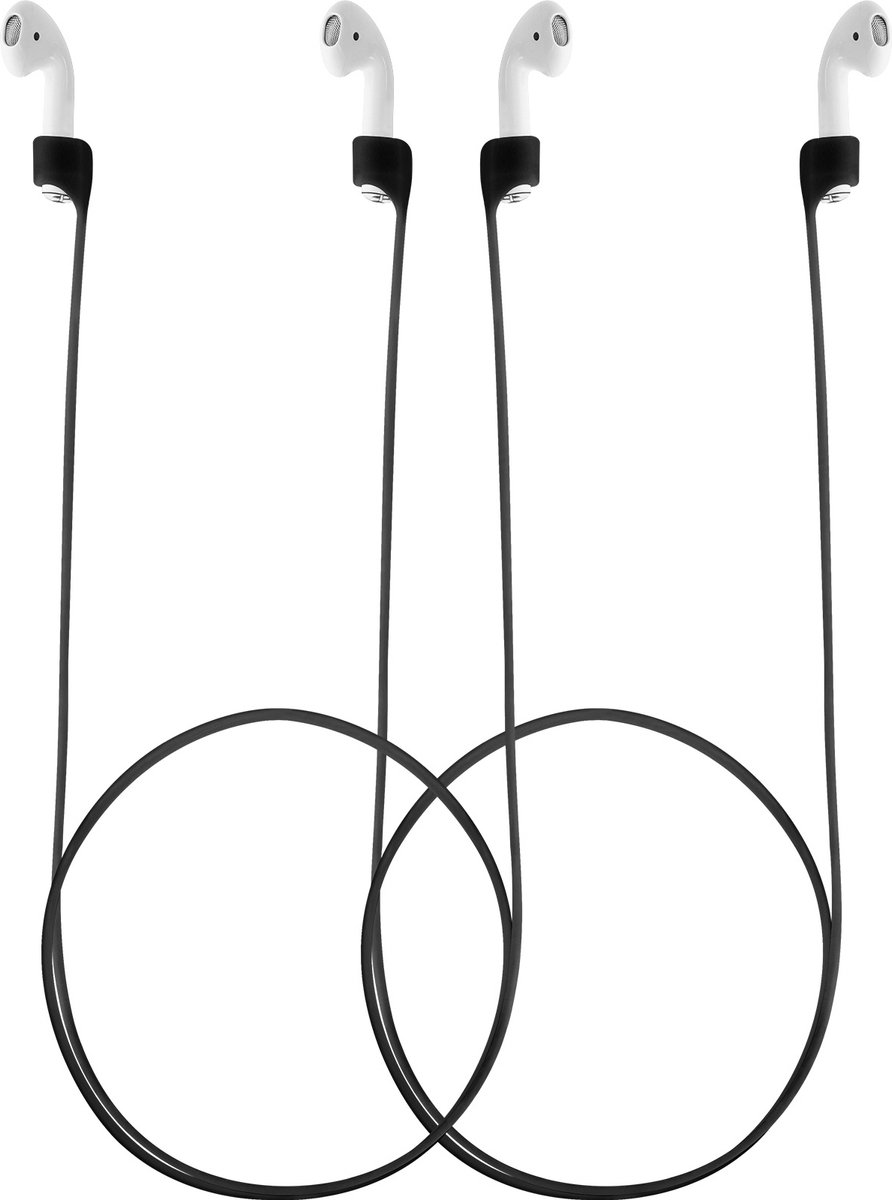 kwmobile 2x magnetisch oordopjes koord - Compatibel met Apple Airpods 1 / 2 / 3 / Pro 1 / Pro 2 - - Voor draadloze oordoppen tegen verlies