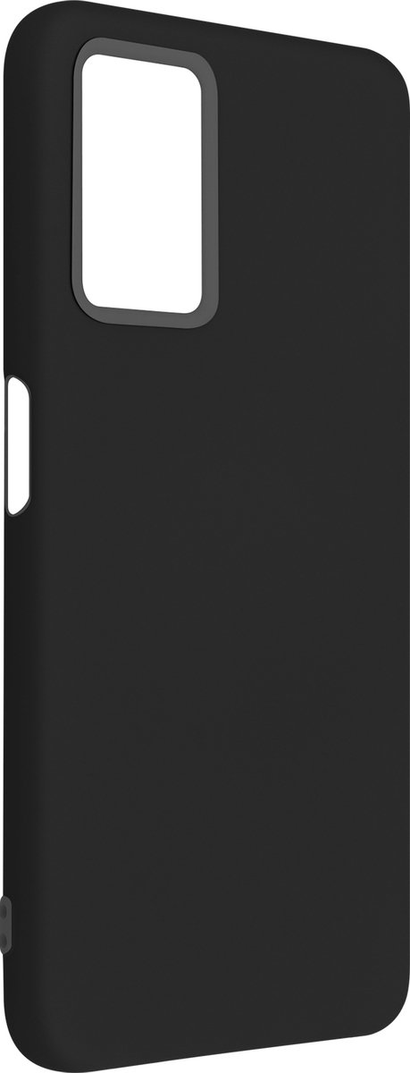 Geschikt voor Realme 9i/Oppo A76/Oppo A96 siliconen hoesje Soft-touch afwerking Zwart