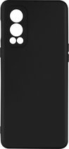 Geschikt voor OnePlus Nord 2 Case Sterk Soepel en Flexibel Siliconegel Zwart
