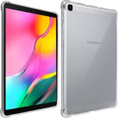 Geschikt voor Samsung Galaxy Tab A 10.1 2019 Flexibel Silicone hoesje met bumperhoeken transparant