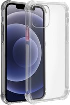 Geschikt voor Apple iPhone 12 Pro Max Flexibel Silicone hoesje met bumperhoeken transparant