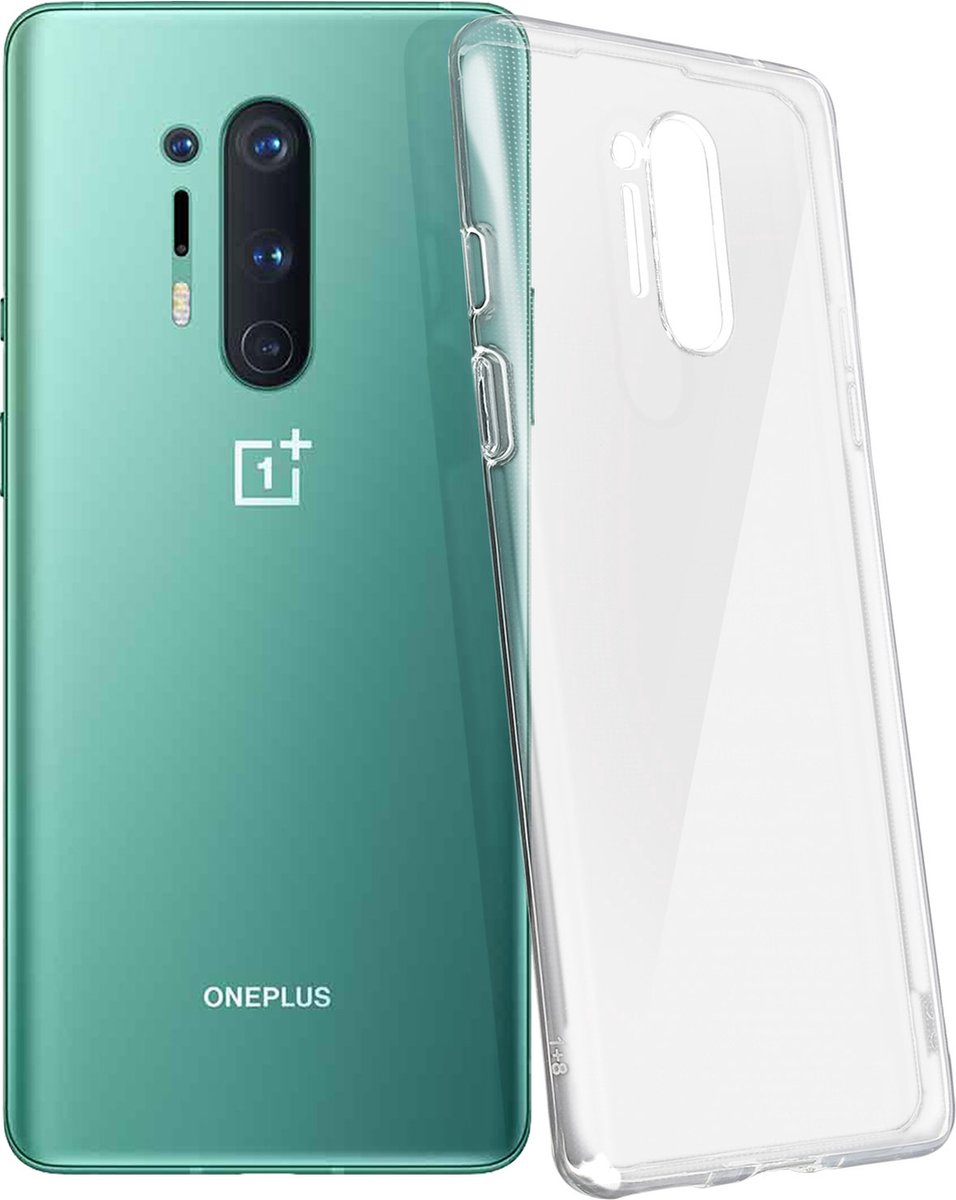 Geschikt voor OnePlus 8 Pro Case Resistant Soft Flexible Gel Silicone transparant