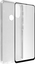 Geschikt voor Motorola Moto E20/E30/E40-hoesje soepel siliconen gehard glas 9H transparant