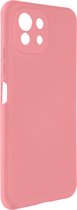 Geschikt voor Xiaomi Mi 11 Lite/Lite 5G siliconen case semi-rigide Soft-touch afwerking roze