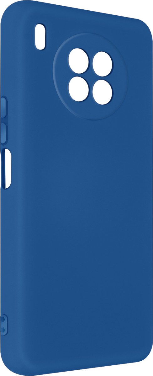 Geschikt voor Huawei Nova 8i/Honor 50 Lite siliconen case semi-rigide Soft-touch blauw