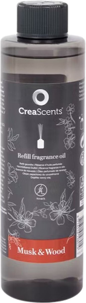 Goedkoopste Geurstokjes en Aroma Diffuser navulling Musk & Wood - 400 ml - Geurolie - Valentijn - Valentijnsdag - Moederdag