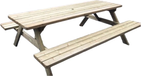 Rockwood® Picknicktafel Massief Grenen Luxe Superieur 2.40m