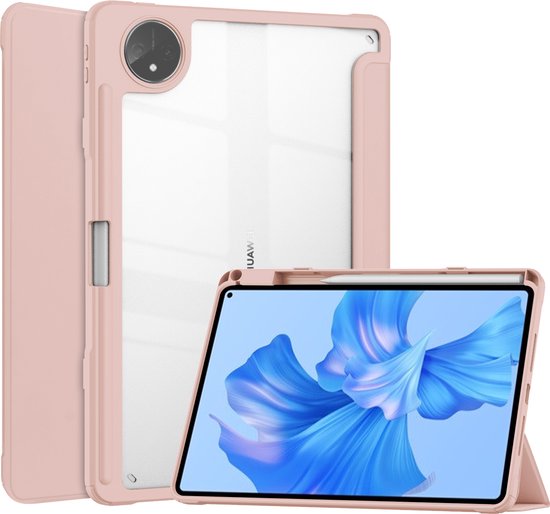 Housse tablette en cuir pour Huawei Matepad Pro 11 pouces rose