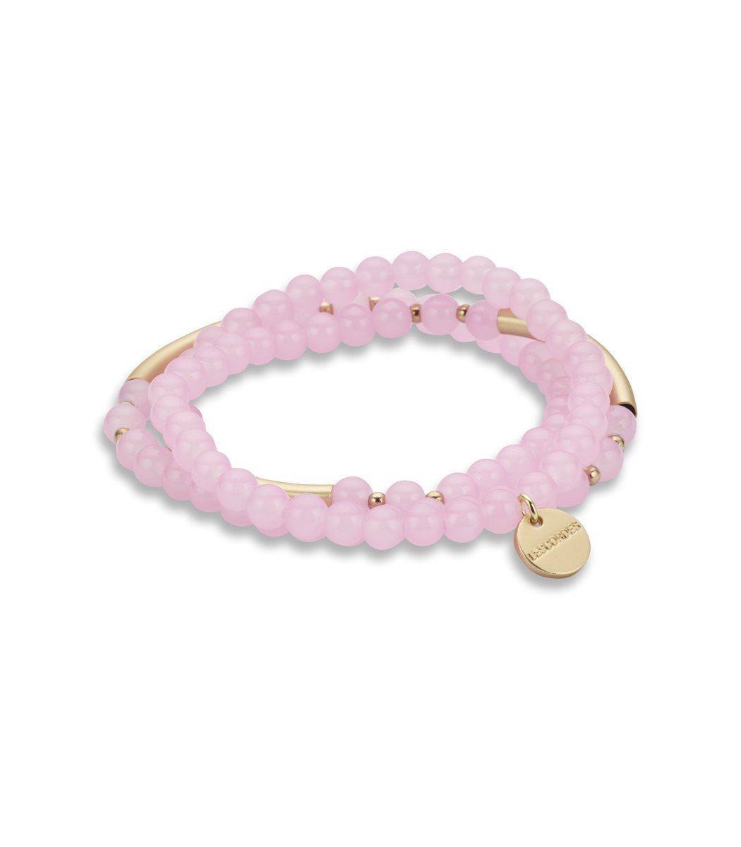 Les Cordes - Armband - DABA (AB) - Roze - Metaal - Sieraad Dames - Juwelen