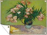 Tuin decoratie Oleanders - Vincent van Gogh - 40x30 cm - Tuindoek - Buitenposter