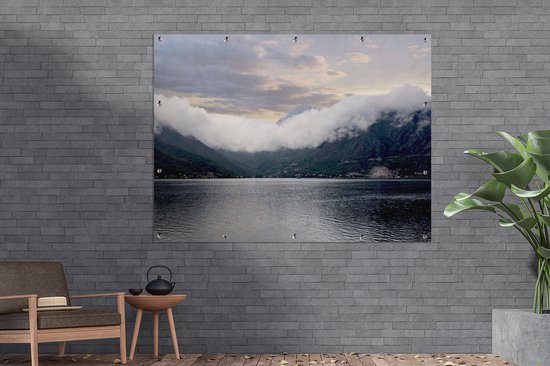 Bay in Montenegro Garden poster 200x100 cm - Toile de jardin / Toile d'extérieur / Peintures d'extérieur (décoration de jardin) XXL / Groot format!