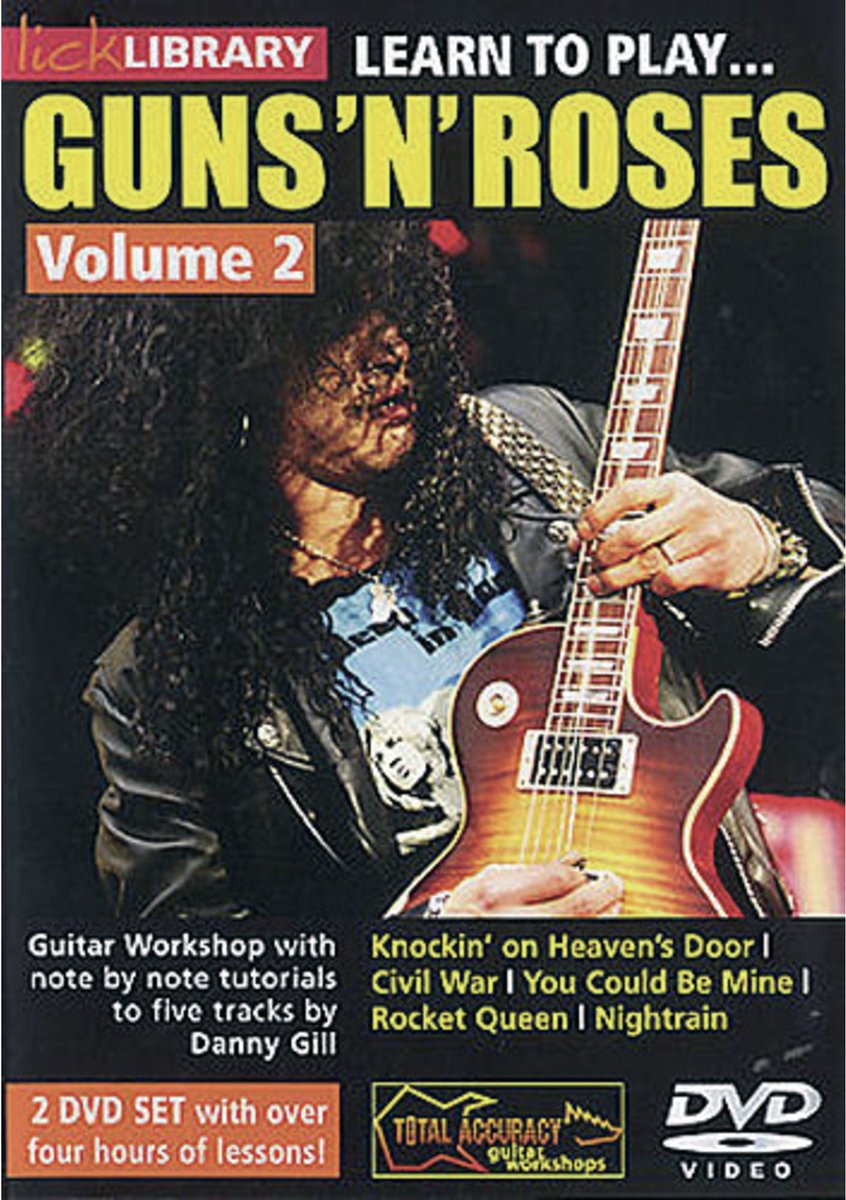 Roadrock International Lick Library - Guns N´Roses 2 Learn to play (gitaar), DVD - DVD / CD / Multimedia: E - F