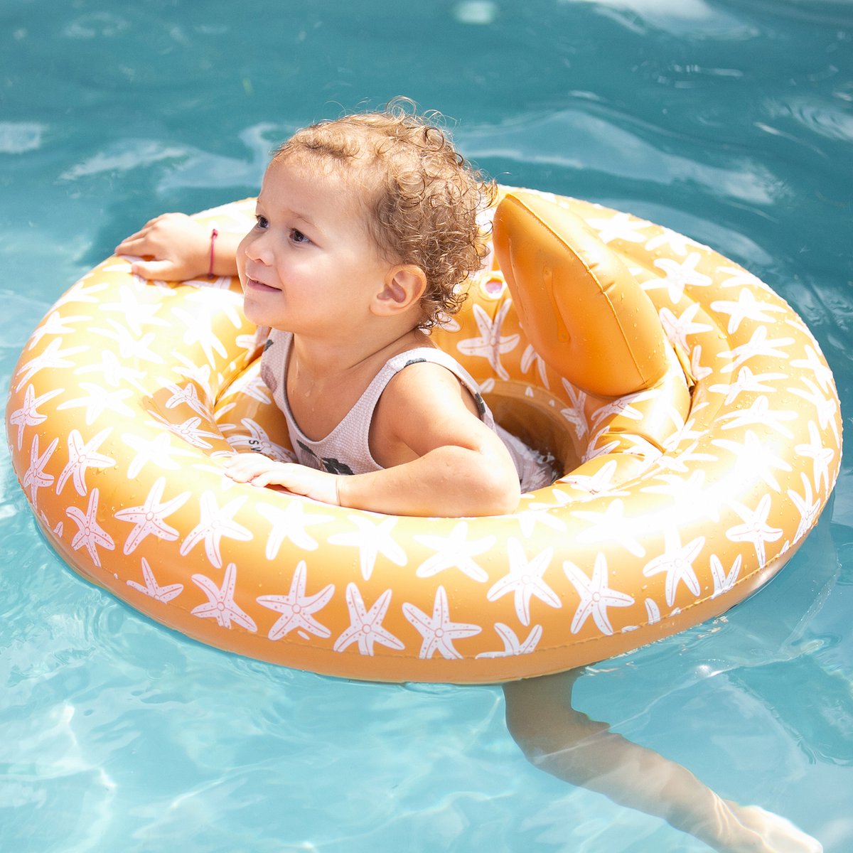 Swim Essentials Baby Zwemband Beige Zeesterren Baby Float