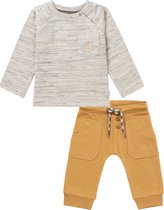 Noppies - Kledingset - 2delig - Broek Murphy Apple Cinnamon - Shirt Metropolis Willow Grey - Maat 56