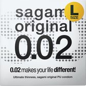 Sagami Original latexvrij condooms - L-size - 3 stuks