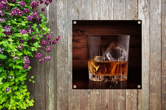 Toile de jardin Whisky - Alcohol - Glas - 100x100 cm