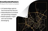 Posters de jardin extérieur Map - Venlo - Simple - Or - Zwart - 60x90 cm - Toile de jardin