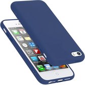 Cadorabo Hoesje voor Apple iPhone 5 / 5S / SE 2016 in LIQUID BLAUW - Beschermhoes gemaakt van flexibel TPU silicone Case Cover