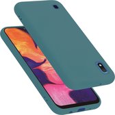 Cadorabo Hoesje geschikt voor Samsung Galaxy A10 / M10 in LIQUID GROEN - Beschermhoes gemaakt van flexibel TPU silicone Case Cover